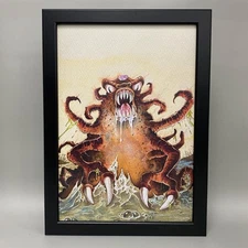 SCORPION SWAMP FRAMED ART: FIGHTING FANTASY ILLUSTRATION
