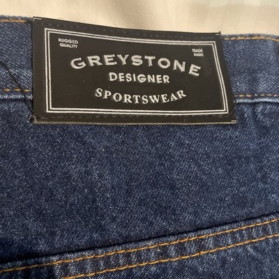 NOS Greystone Wide Leg, Indigo, Big & Tall Jeans Size 74x32