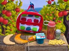 Our Generation Lets Do Lunch Lunchbox 18 Doll Croissant Cheese Water Bottle
