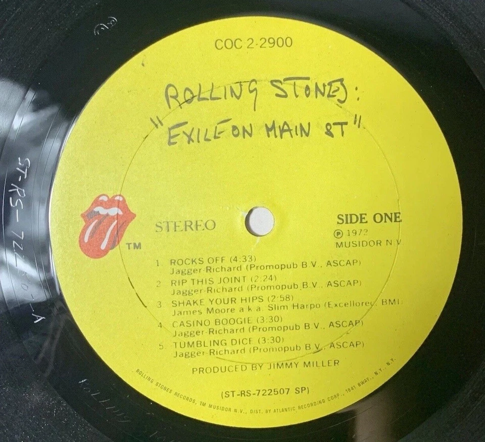 ROLLING STONES Vinyl EXILE ON MAIN STREET 1972 COC 2 2900 12 Postcards 1st Press - Image 2 of 4