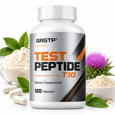 Test Peptide T10 120 Capsules Testosterone Booster Muscle Growth Strength