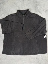 New Amazon Essentials Fleece Jacket Womens 6X Plus Black Full Zip Soft Outdoor