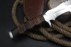 Handmade D2 Steel Custom Hunting Bowie Knife with WOOD material Handle — photo 6