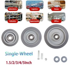 Rubber Castor Wheel Single-Wheel Silent 1.5/2/3/4/5Inch Industrial Wheel
