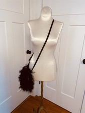 UGG Mongolian Fur Pom Pom Curly Crossbody Han...