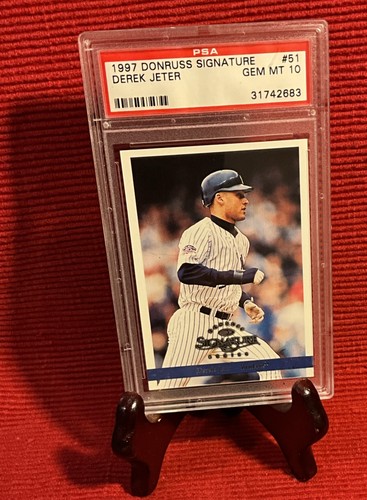 Derek Jeter PSA 10 - POP 7 (HOF) 1997 Donruss Signature Series New York Yankees