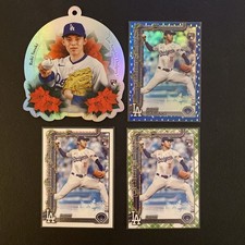 2025 Topps Holiday Roki Sasaki #00-1 Ornament, #H23 Blue Lights,Plaid, Base (RC)