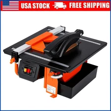 7in Wet Tile Saw 3450 RPM Bevel Cuts Tile From 0-45 Degrees Tile Cutter Wet Saw