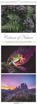 Colours of Nature ? Triplets Kalender 2026 ? Wandkalender XXL 25×69 cm mit 3 