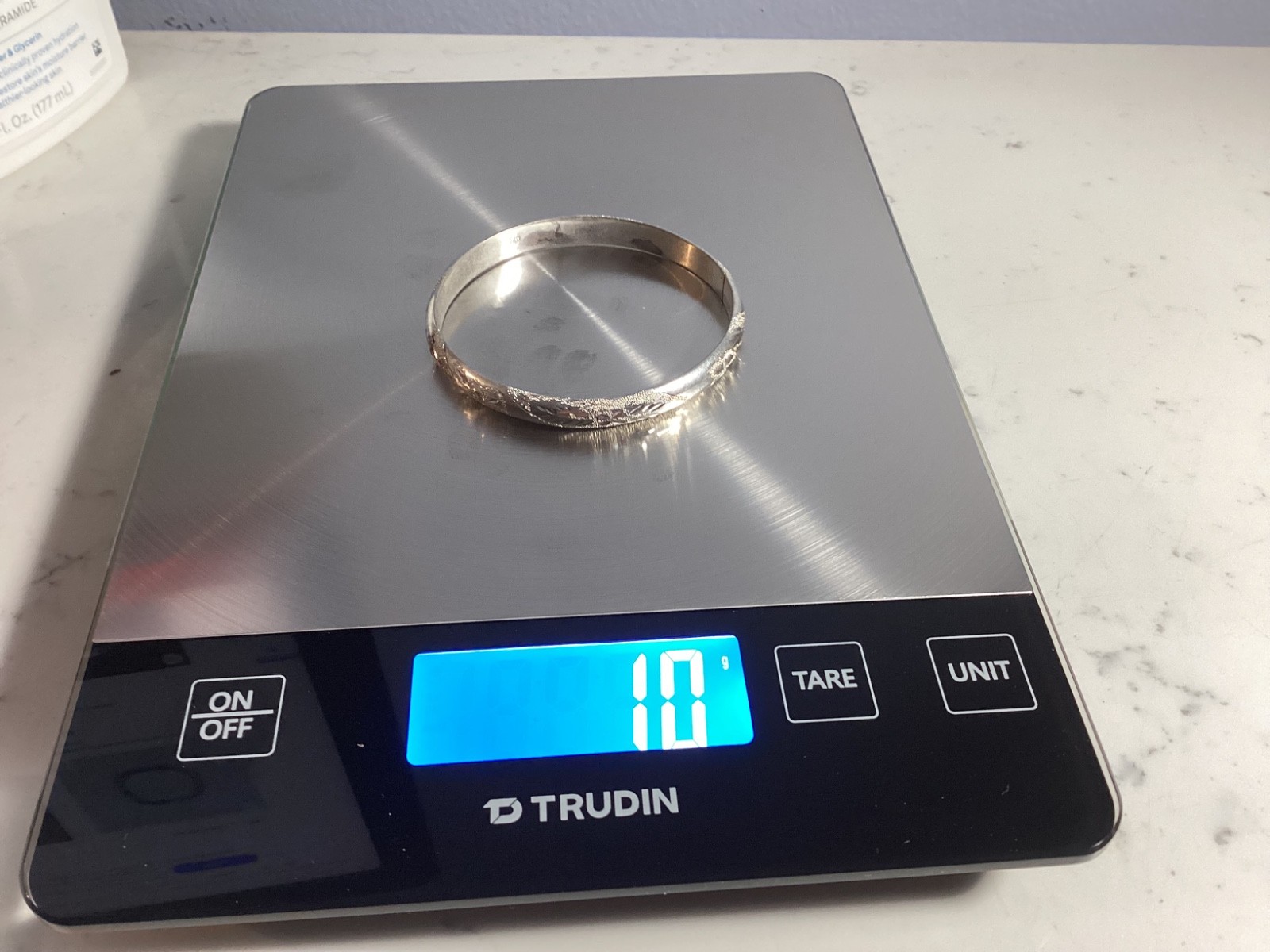 AUTHENTIC SIGNED STERLING SILVER ETCHED UNIQUE BA… - image 10