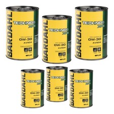 Bardahl 6 Liter Motoröl 0W30 Xfs AV504 Technos Acea C3 - Geeignet für BMW