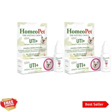 Feline UTI Plus - Natural Urinary Tract Support for Cats, Pack of 2 (15ml each)