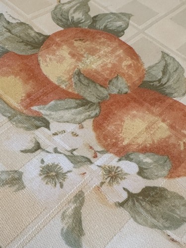 Cottage Summer Tablecloth Yellow Country Harvest Fruit 61x82 Polyester Easy Care - Picture 14 of 24