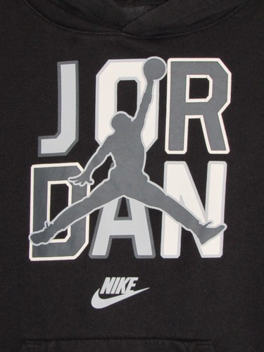 Nike Air Jordan Jumpman Hoodie Sweatshirt Youth Medium 10-12 Years Black - Picture 2 of 4