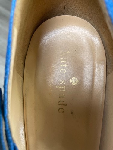 Kate Spade Pumps Womens Size 10 B Shoes Heels Blue Vero Cuoio Made in Italy - Picture 3 of 21