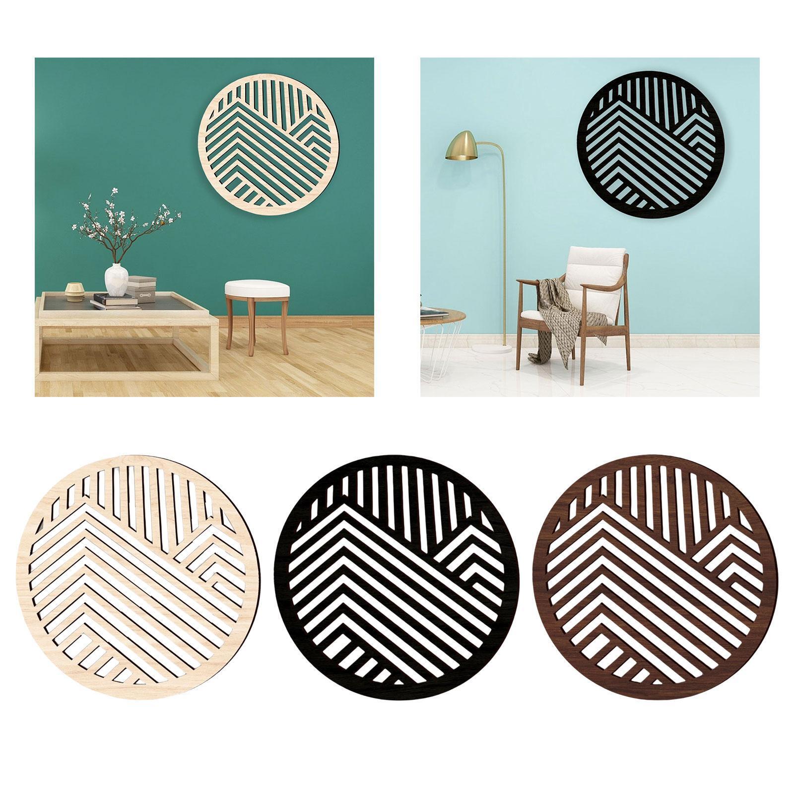 Abstract Hanging Wall Sculpture Farmhouse Dining Room Wood Wall Art