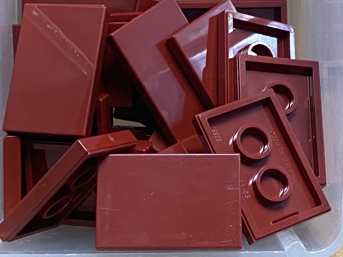 LEGO Parts - Dark Red Tile 2 x 3 - No 26603 - QTY 30 | eBay