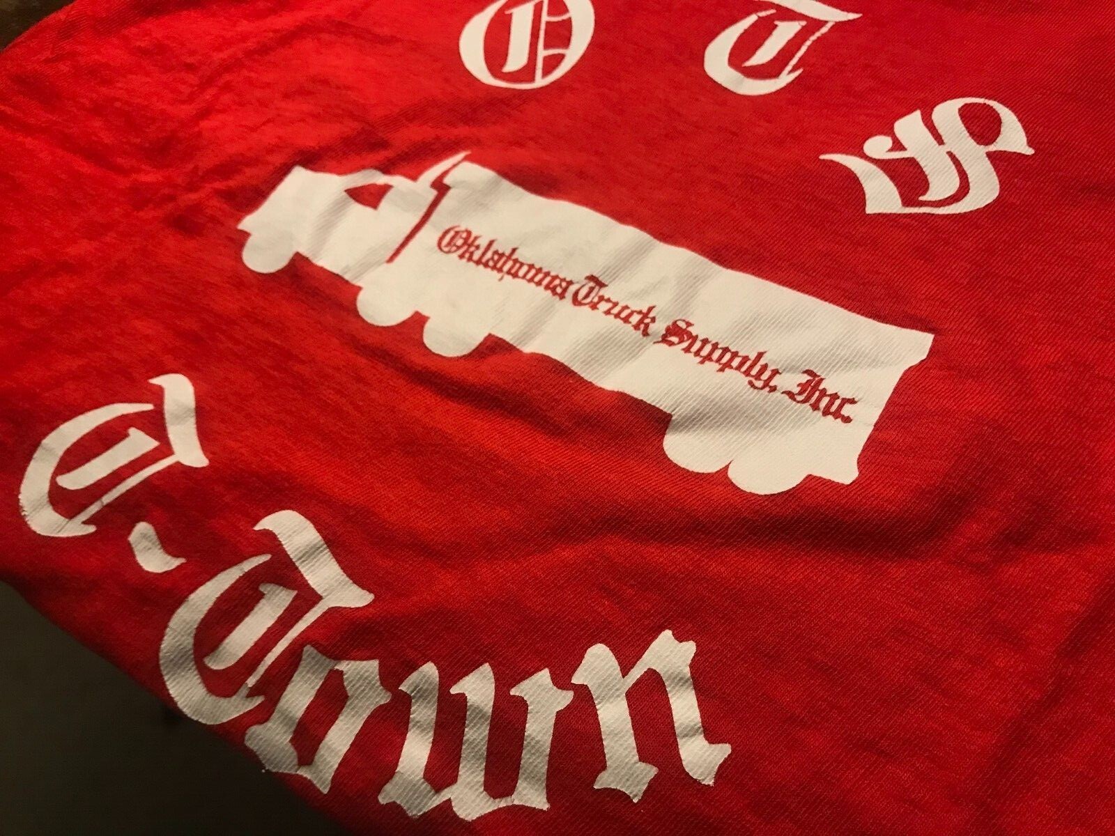 (L) Hanes Mid 70s Deadstock "Oklahoma Trucking Supply… Gem