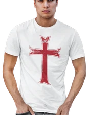 Crusader Cross Knights Christian Jesus Tees Templar Cross Crusader T shrits