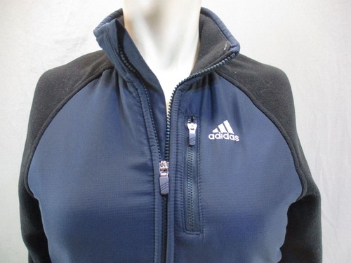 ADIDAS Size M Boys Multicolor Full Zip Stand Collar Fleece Athletic Jacket 543 - Picture 2 of 10
