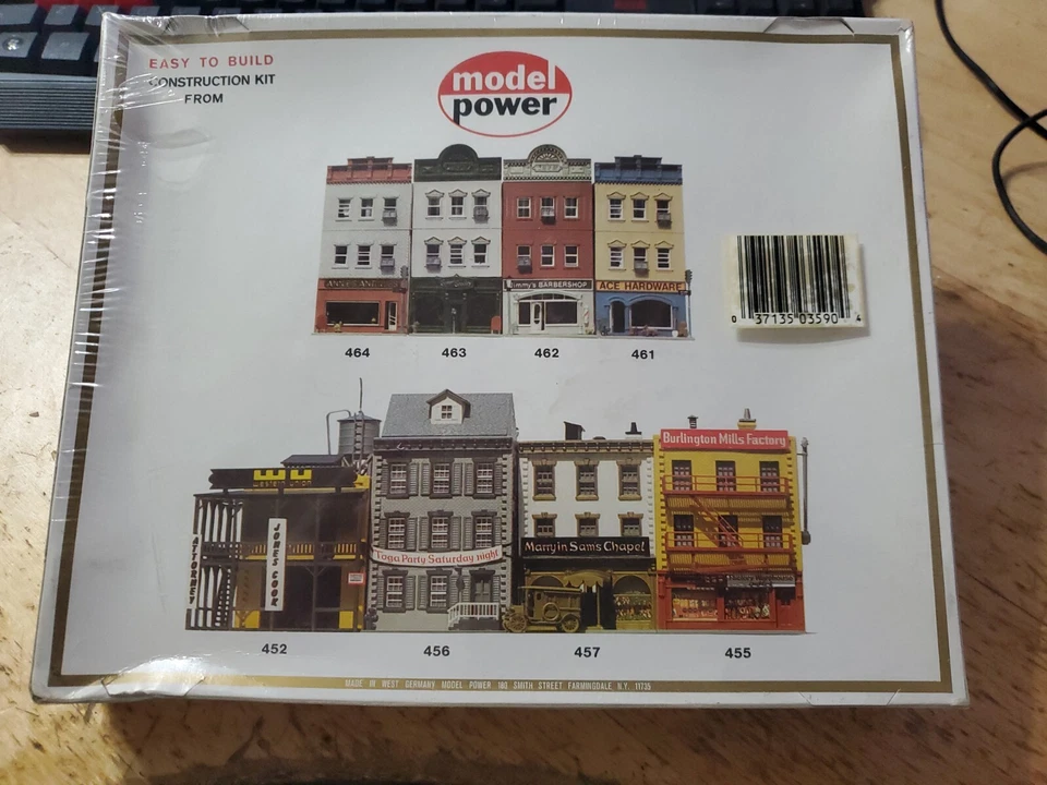 NEW !! Model Power HO scale "GEORGE'S GROCERY" #463 ~ Construction Kit Sealed - Image 2 of 3