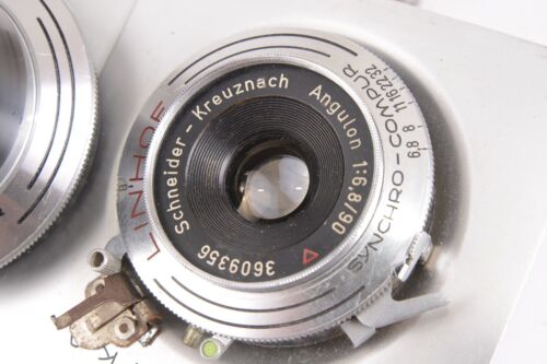 Linhoff Techinca III Outfit w/ 3 lenses 6x9 back, Universal Finder #DV-RC35157 - Picture 8 of 24