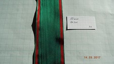 Ordensband gr&uuml;n rot mehrfach 50mm 0,5meter ba201 (m12,00)