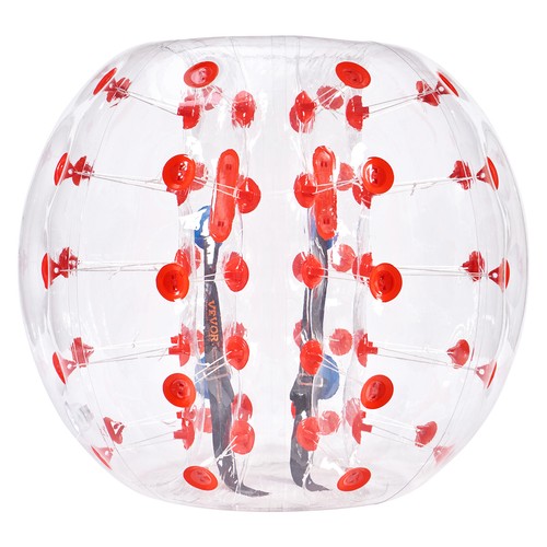 VEVOR 1,2m Bumper Ball Bubble Soccer Zorb Aufblasbarer Stoßball Rote Punkte - Bild 9 von 12