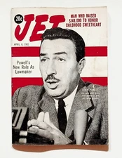 1961 April 6 JET Magazine Dinah Washington Louis Armstrong Redd Foxx Adam Powell