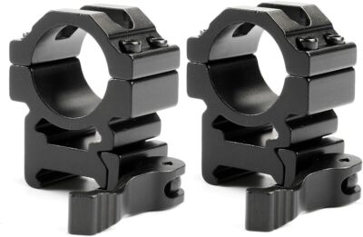 1'' Inch 2PCs Medium Profile Picatinny Quick Detach Scope Ring 22mm Wide