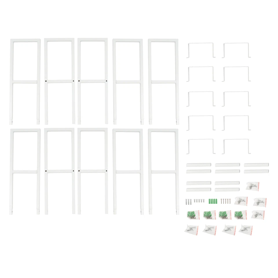 Cube Storage Shelves for Wall, CD DVD Storage Rack Set of 5, 34 Inch Video Game - Image 3 of 4