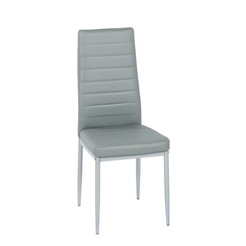 Square Table & 2/4/6 Chairs Set, Glass Table and Padded Chairs Dining Room Set - Picture 27 of 43