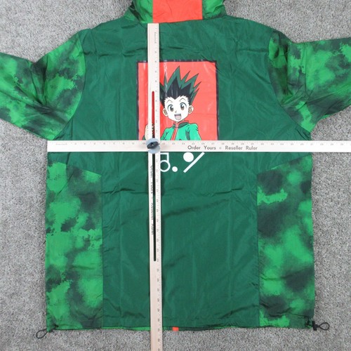 Hunter X Hunter Jacket Mens Extra Large Green Geometric Gon Freecss Windbreaker - Picture 14 of 17