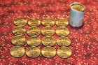 transit tokens lot, 1952 garden state parkway tokens, 35 unused transit tokens