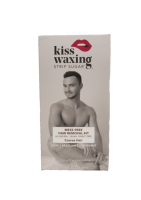 Kiss Waxing Strip Sugar Hair Removal for Coarse Hair  -10oz bottle