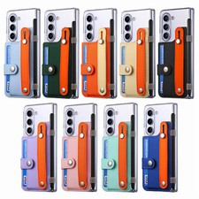 For Samsung Galaxy Z Fold 5 Case with Pen Holder Screen Protector Hand Strap