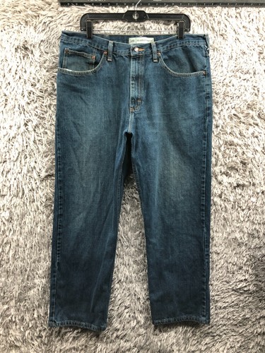 Lee Relaxed Straight Jeans Größe 38x30 Herren Mid Rise Medium Wash Blau