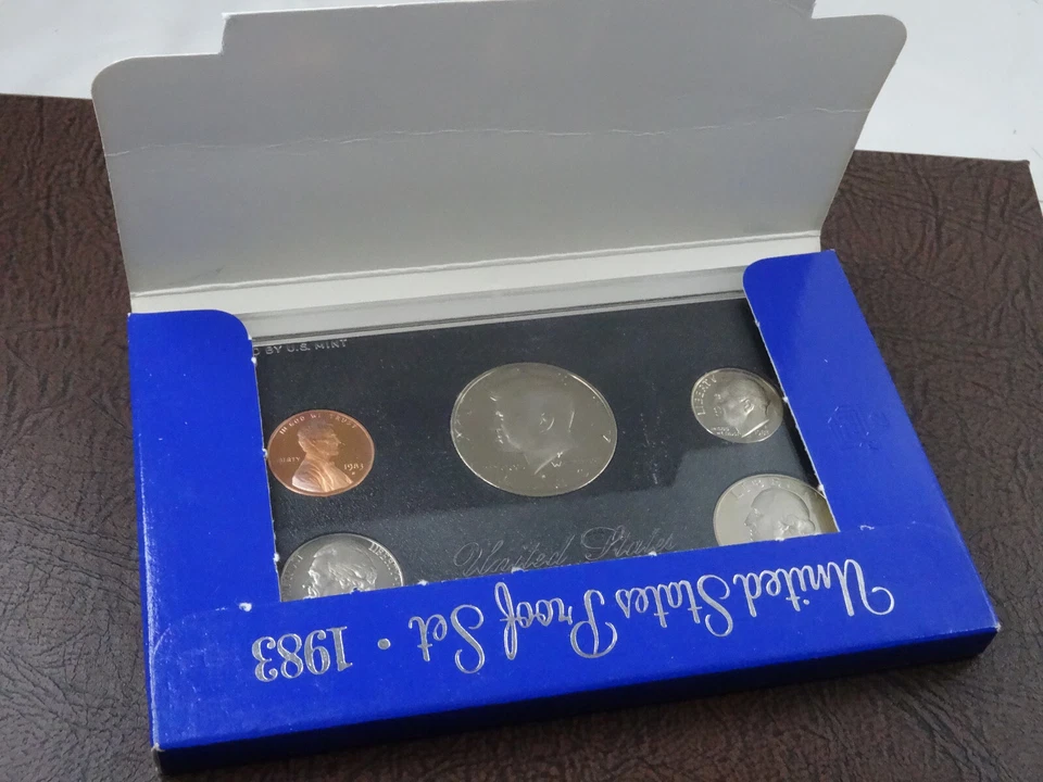1983-S US Mint Proof Set 5 Coin Set OGP Original Government Packaging - Image 4 of 4