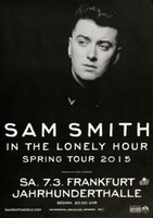 Sam Smith - Lonely Hour , Frankfurt 2015 | Konzertplakat | Poster