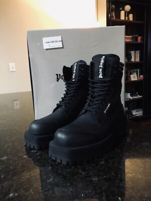 New $1,351 Palm Angels Suede/Leather Boots EU 39