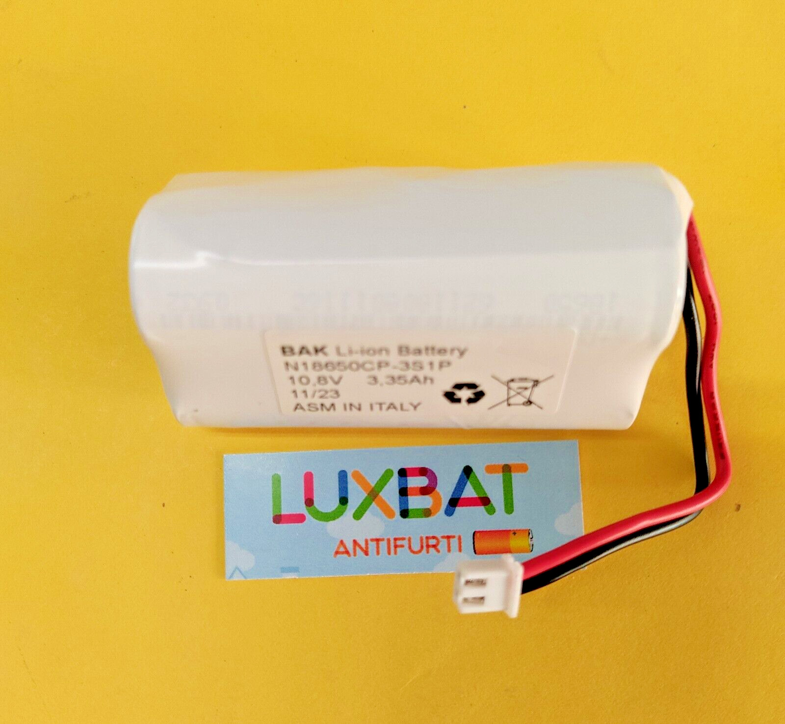 Batteria Ricaricabile 10,8V (12,6V) 3,35Ah per faro Led BeamZ