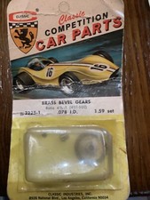3.5 to 1 Ratio Slot Car Brass Bevel Gear Kit .078" Armature Motors Classic NOS