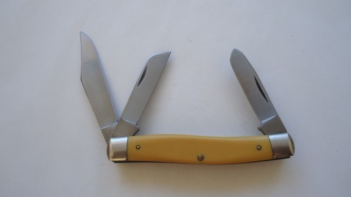 SCHRADE USA FRONTIERSMAN 8OTY STOCKMAN PATTERN KNIFE - Picture 3 of 17