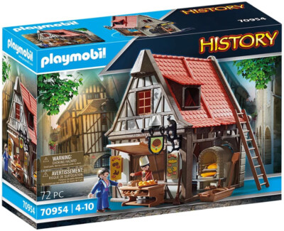 Playmobil History Set 70954 Medieval Bakery Shop Baguette