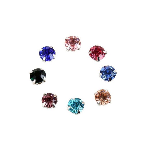 Glass Round Sew On Rhinestones With Silver Claw Flatback For Crafts 200pcs 4mm - Picture 11 of 44