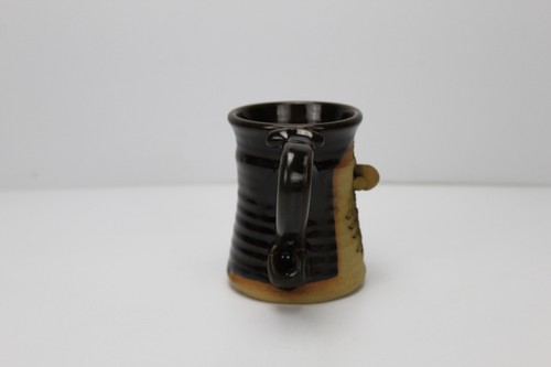 Taza de café cara fea de gres esmaltado 3D cerámica artística de estudio vintage - Imagen 4 de 6