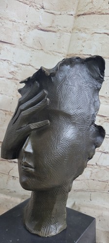 Art Museum Quality Rare Dali Abstract Modern Art Female Bronze Statue Deco Deal - Picture 8 of 10