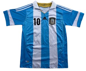 Lionel Messi 2011 Argentina Home Jersey Adidas 10 Fútbol Balonpié FIFA |  eBay