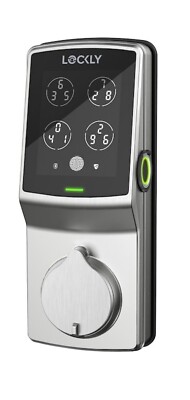 Lockly Secure Plus Bluetooth Smart Deadbolt Keyless Entry - Satin Nickel