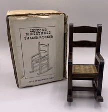 Miniatures Doll House Concord Shaker pocker Chair W/ Box Rocking item #2365
